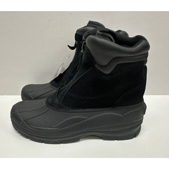 Totes Glacier-Zip men size 13M black suede man made material upper - Picture 4 of 9